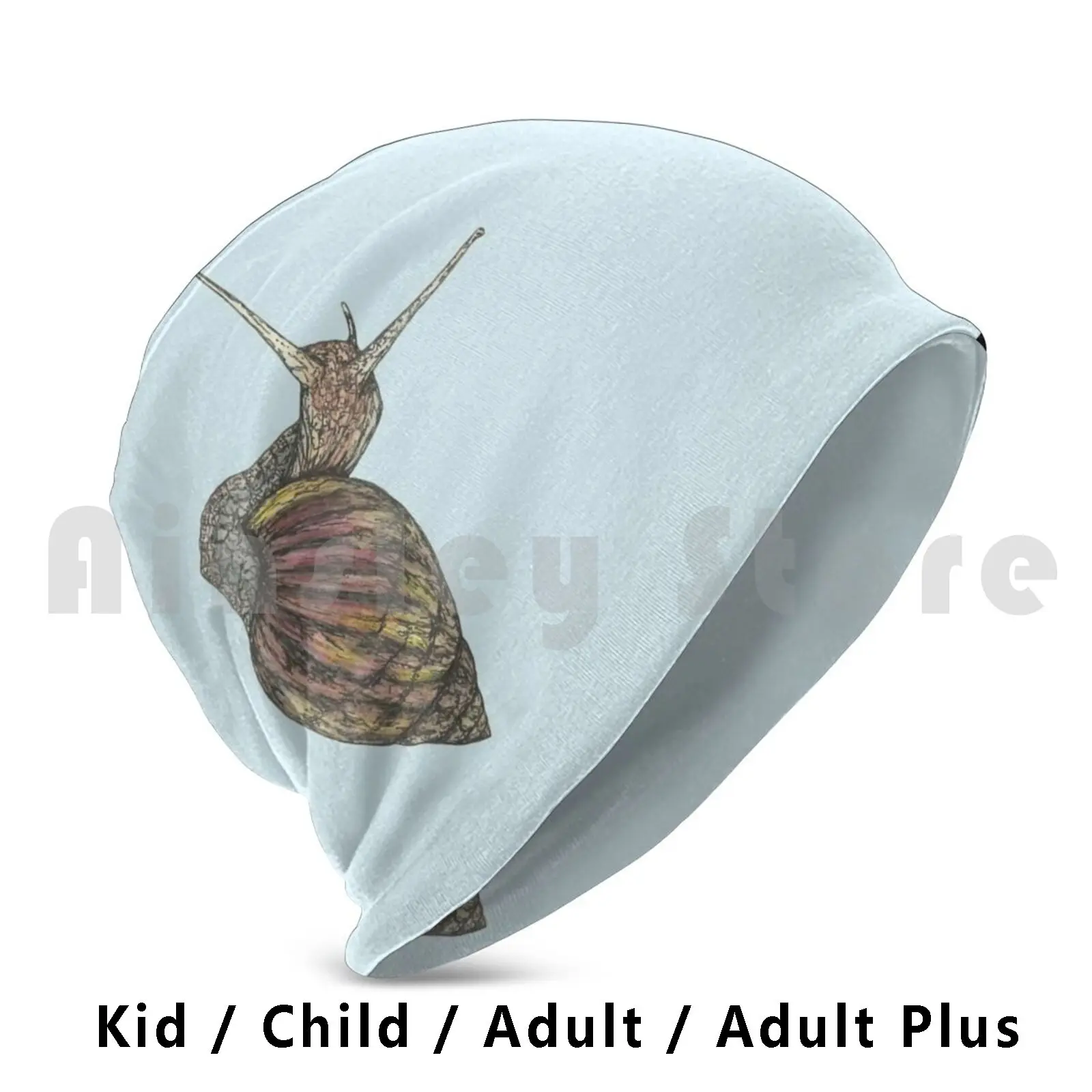 

Torti Snail Beanies Pullover Cap Comfortable Snail Animal Nature Garden Wildlife Shell Seren Sketches Bug Gardener