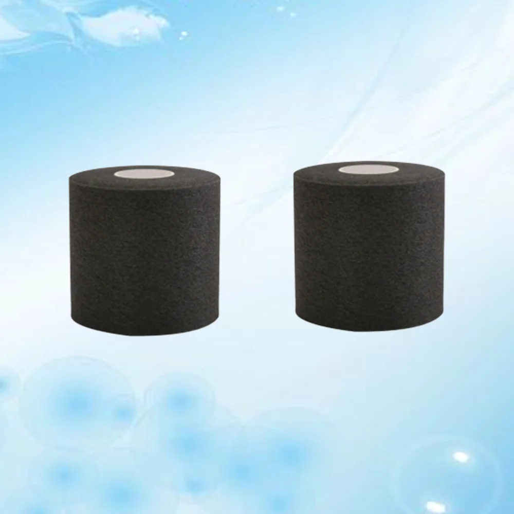 

2 Rolls Cohesive Bandages Sports Tape Elastic First Aid Tape Self-Adhesive Bondage Black