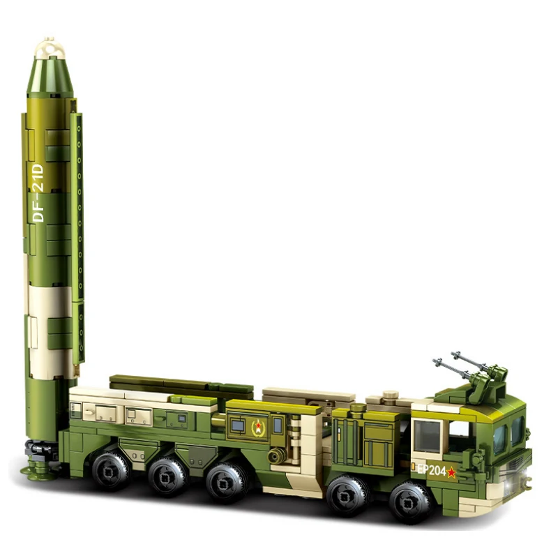 SEMBO китайские военные DF-21Mid-range анти-корабль баллистическими строительные блоки