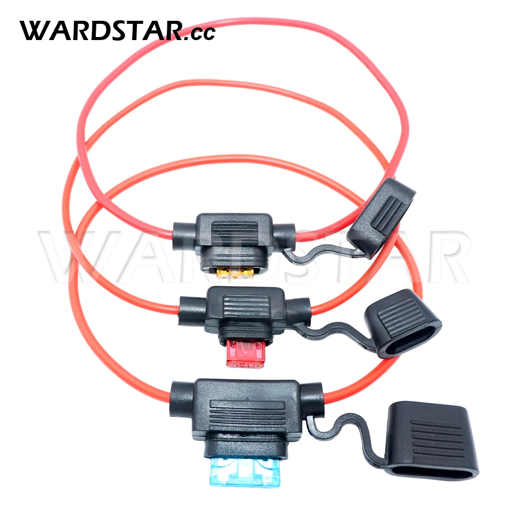 1 компл. Mini Small Medium Waterproof In Line Auto Fuse Holder 18/1614/12/10AWG + предохранители 2A 3A 5A 7.5A 10A 15A 20A 25A 30A