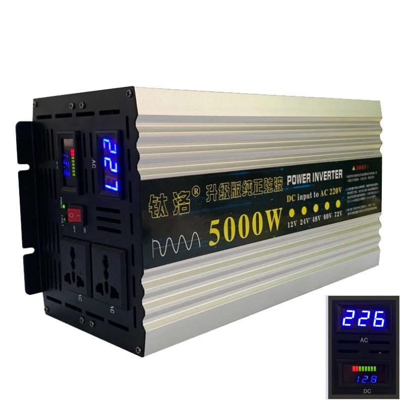 5000 Вт Чистая Синусоидальная волна инвертор для домашнего использования