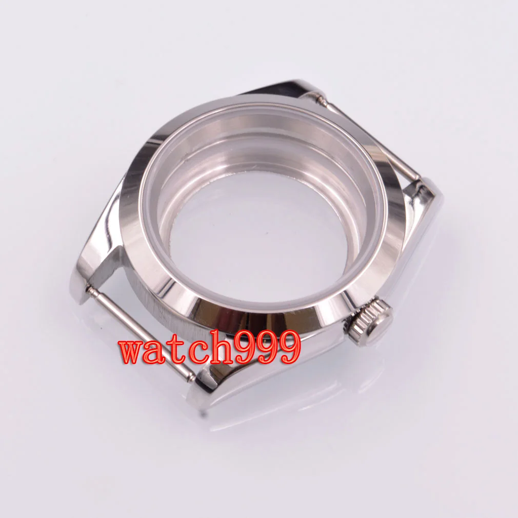 

40mm Sterile Watch Case Fit NH35 NH36 ETA2836 2824 Miyota 8215 8205 Movement Sapphire Glass Automatic Men wtch parts