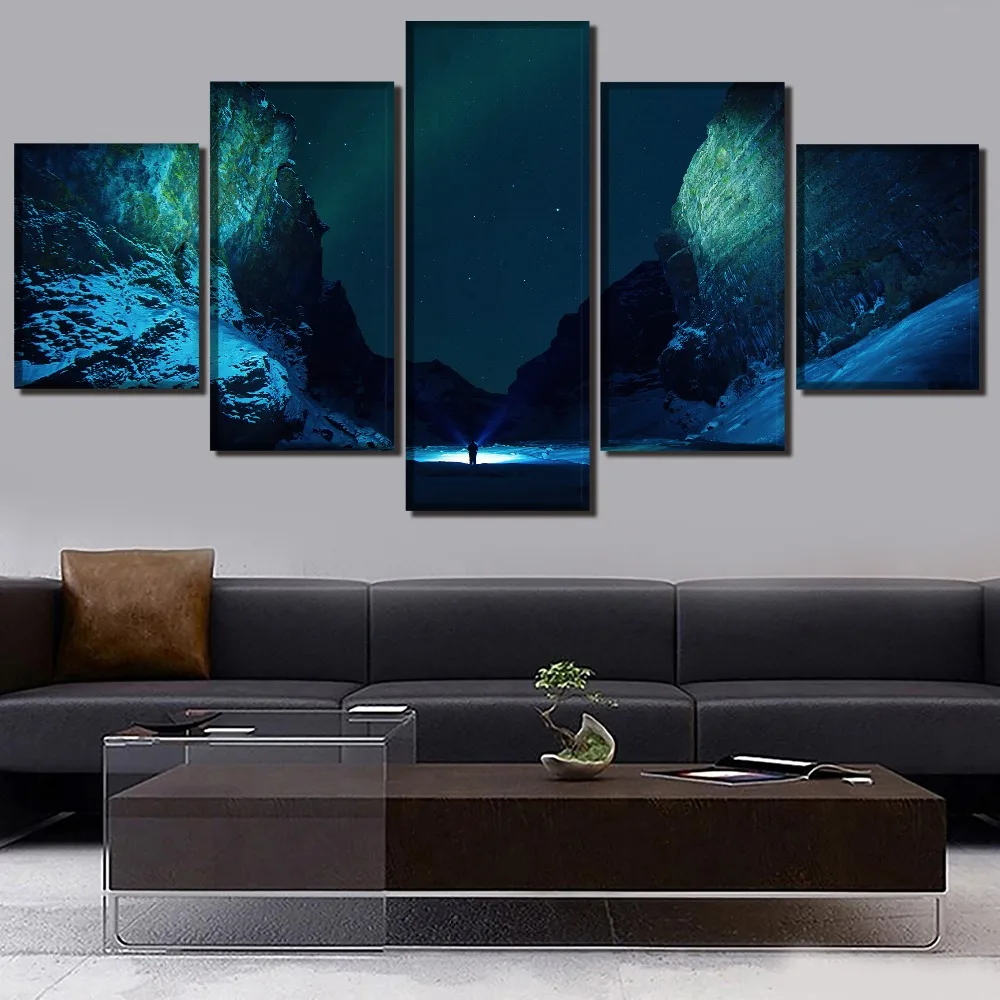 Настенные художественные картины домашние декоративные рамки 5 шт. звездное небо