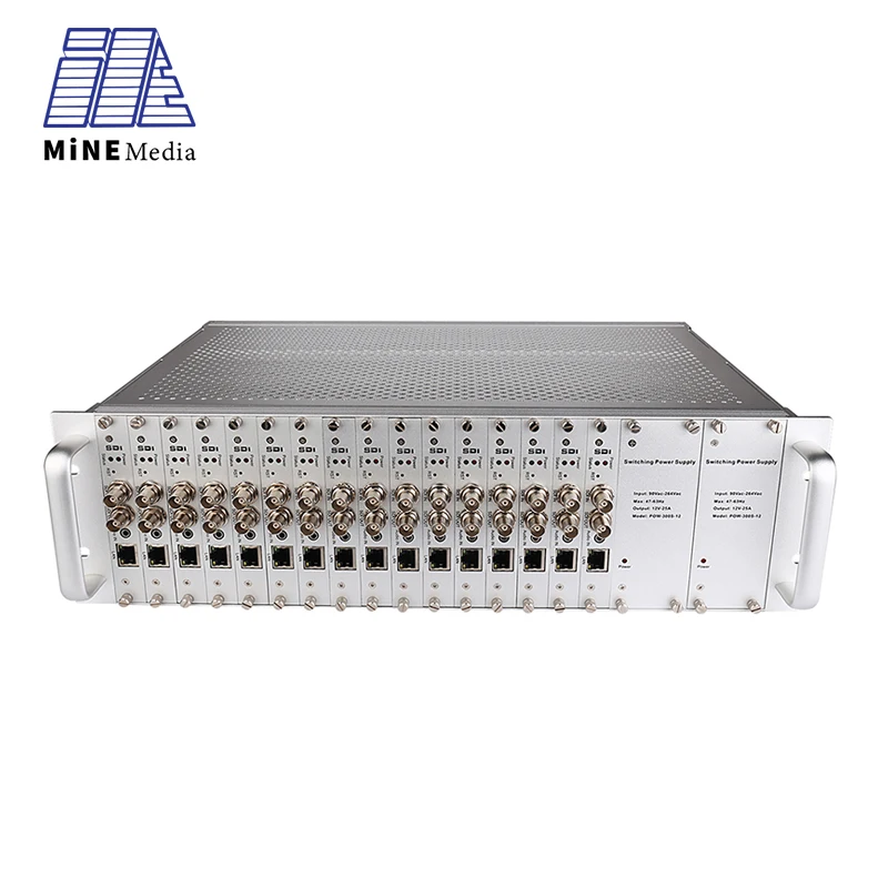 

H.265 HEVC/H.264 AVC 16ch Rack-mounted RTMP RTSP UDP ONVIF H.265 HD/SD/3G sdi to ip encoder