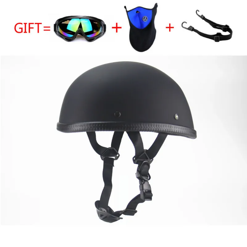 Ретро немецкий мотоциклетный шлем ABS Полулицо ретро Kask кафе гонщик скутер