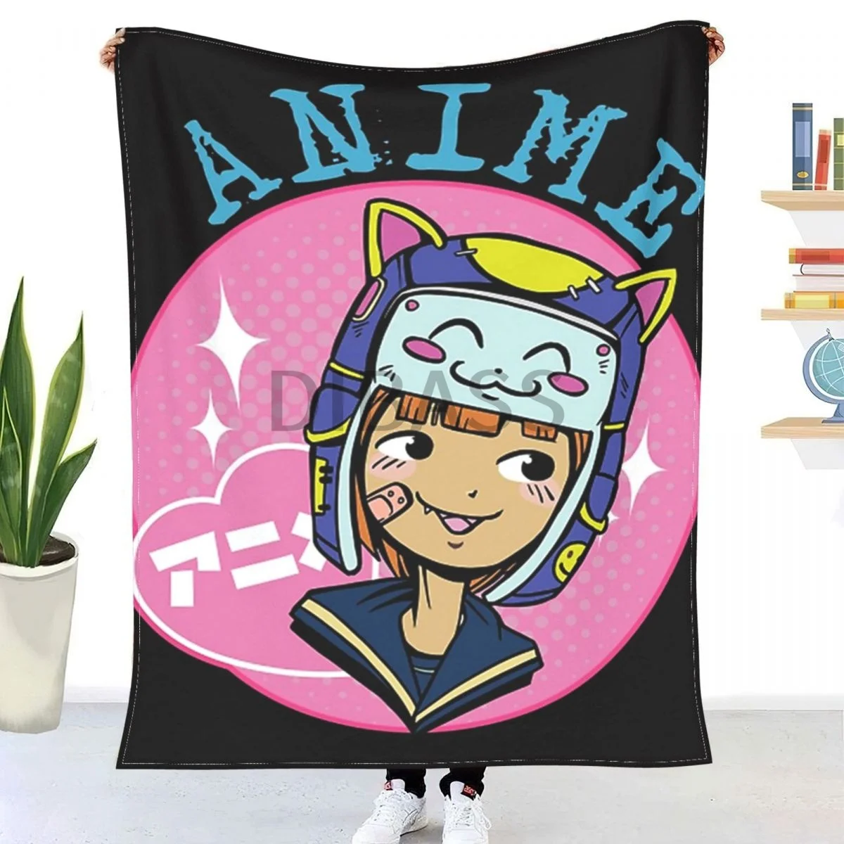 

Одеяло из фланели с 3D принтом для девочек