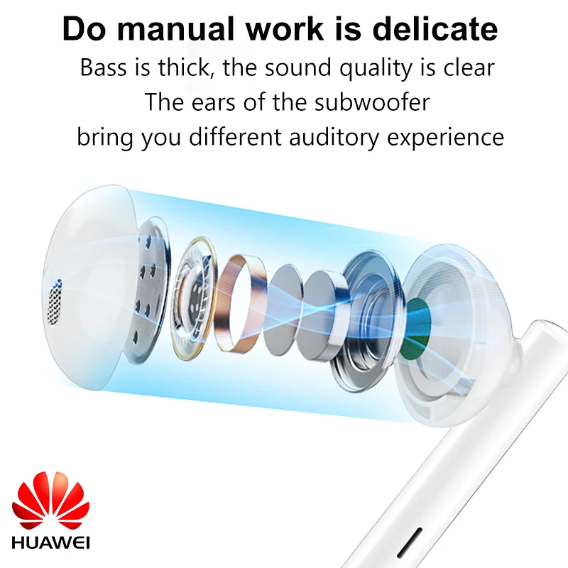 HUAWEI Earphone CM33 USB Type-C/AM116 3.5MM In Ear wired mic Volume Control Headset for huawei Mate 10 Pro P20 Por P30 | Электроника