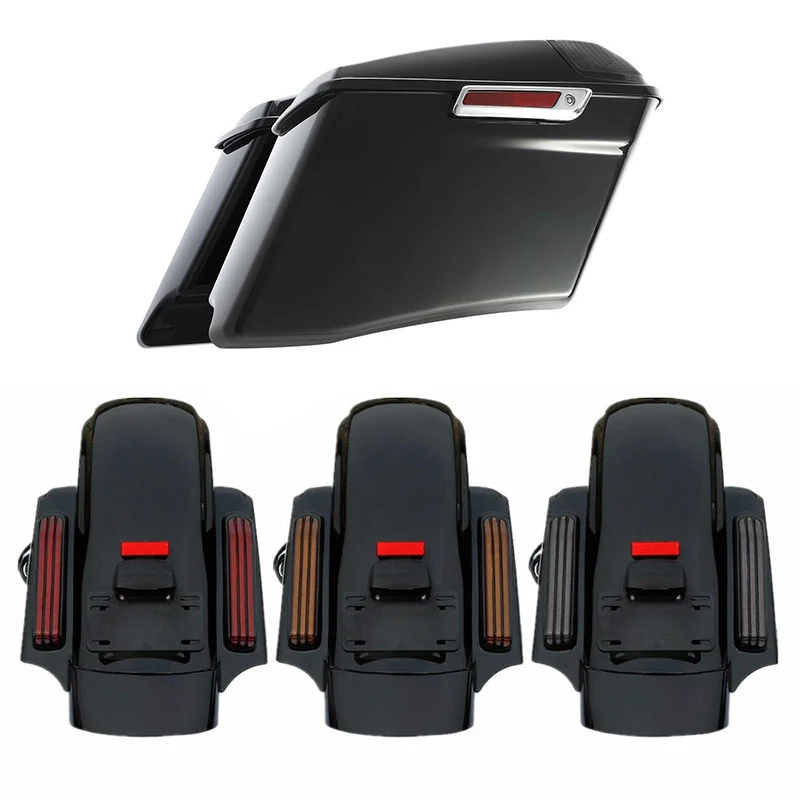 Система заднего крыла для мотоцикла с 4 &quotудлиненными жесткими сиденьями Harley