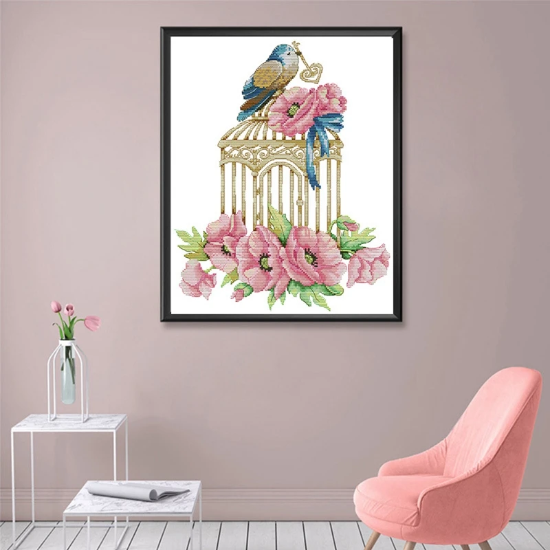 Штампованные наборы крестиков Вышивка Ткань DIY рукодельные для начинающих