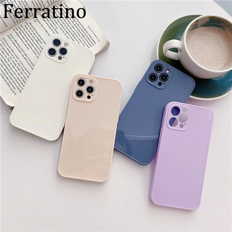 

Fashion Square Frame Silicone Phone Case For iPhone 12 12pro 7 8 Plus X XR Xs 11 Pro Max 12 mini SE 2020 Soft Protecive Cover
