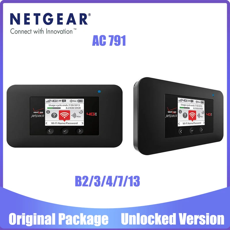     Netgear AC791L Verizon Jetpack 4G LTE AC791 4g lte    4340  Wi-Fi  4g sim