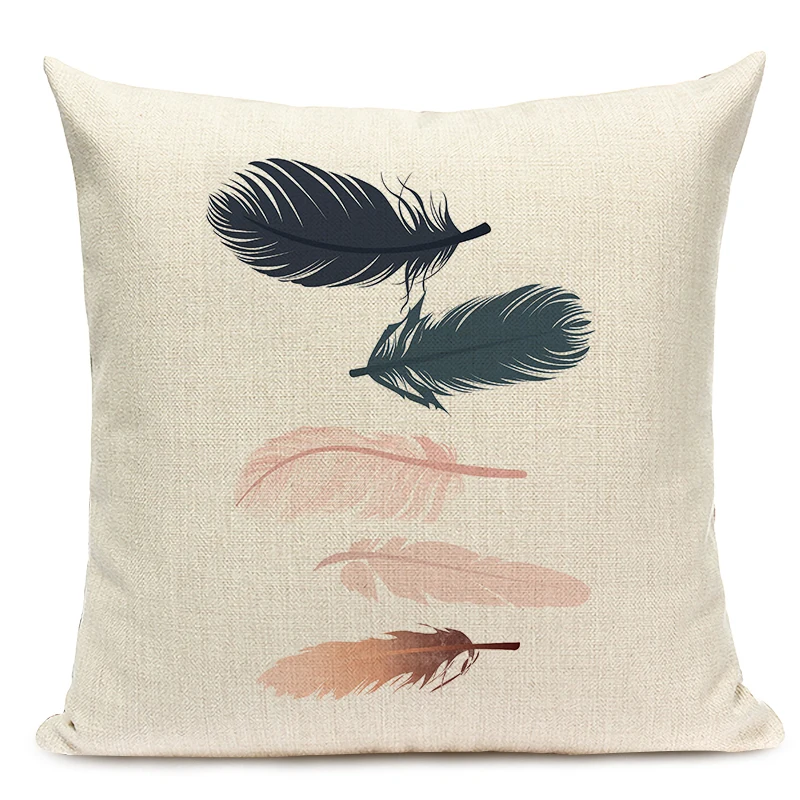 Nordic геометрический Подушка Чехол Обложка розовый Золотой геометрической формы