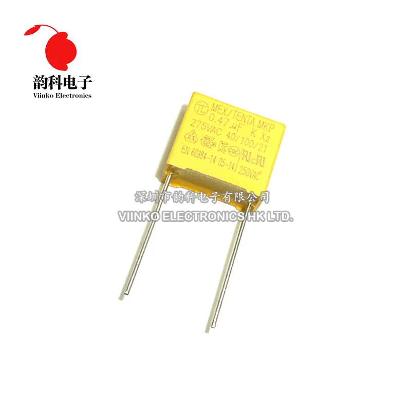 

10pcs 275V X2 capacitor Pitch 15mm 275VAC X2 Polypropylene film capacitor 0.47uF 470nF