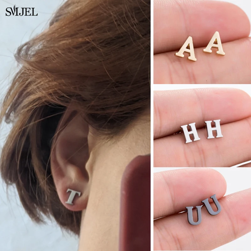 Серьги SMJEL из нержавеющей стали с оригинальным дизайном Модные индивидуальные