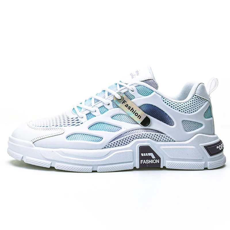 

Breathable Platform Mixed Colors Sneakers Summer Fashion Mesh Man Trainers Footwear Plus