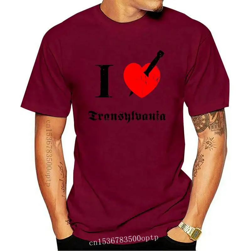 

New Custom I love Transylvania Summer Tops Shirt Design Crewneck 100% God Tee Shirts Men's Top T-shirts