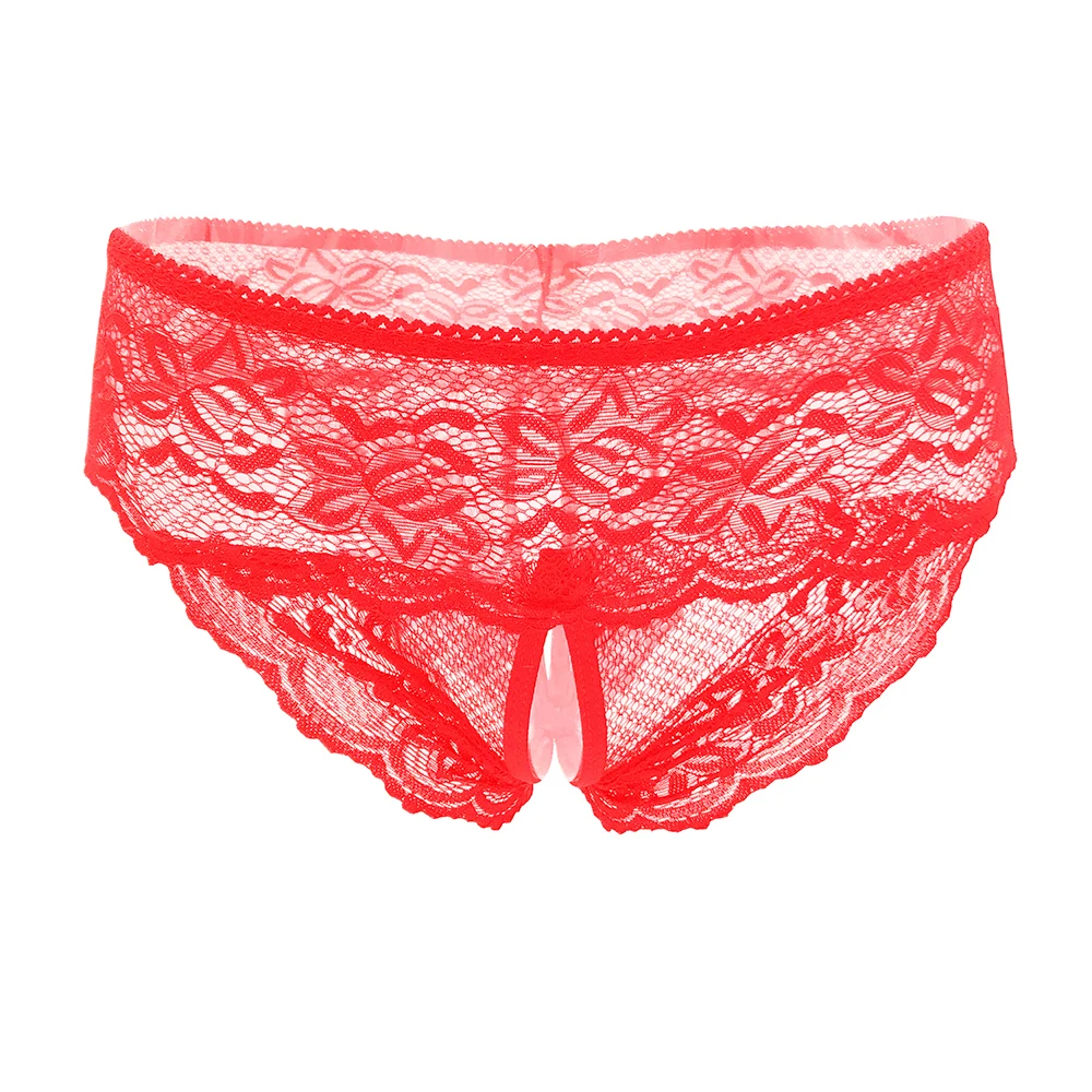 Женское сексуальное нижнее белье Эротические трусики с открытой промежностью