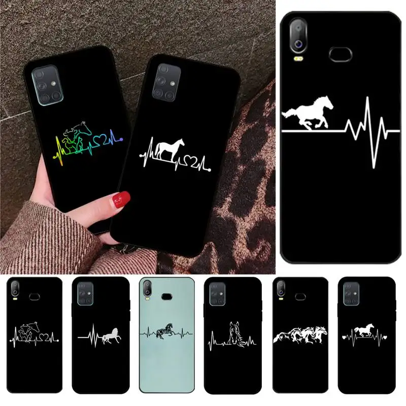 Чехол для телефона HPCHCJHM Horse Pony Heartbeat Samsung Galaxy A01 A11 A31 A81 A10 A20 A30 A40 A50 A70 A80 A71 A91 A51 |