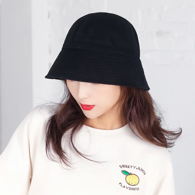 

Washed Cotton Bucket Hat Wide Brim Fisherman's Hat Unisex Outdoor Summer Hat Travel Beach Cap