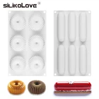 SILIKOLOVE 6cavity Овальная Круглая силиконовая форма для тортов для выпечки муссов шоколада прозрачная белая мусс пресс-форм для выпечки набор для выпечки тортов украшения