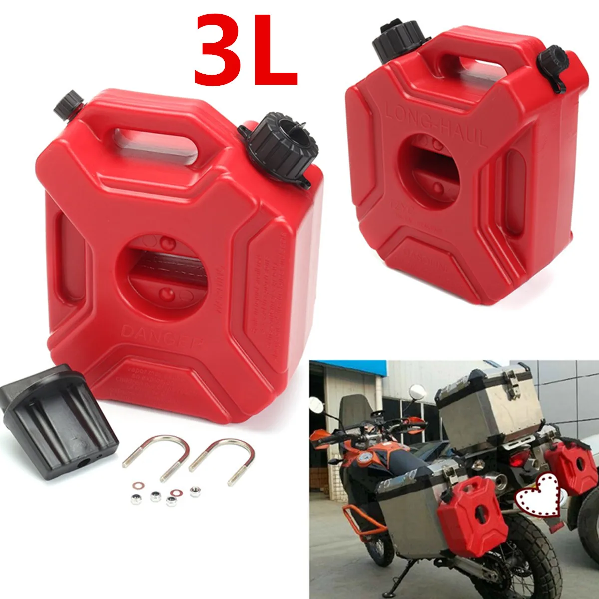 Портативный Jerry Can газовый топливный бак пластиковый бензиновый автомобиль Gokart запасной контейнер на бензине, на керосине танки канистра ATV UTV мотоцикл 3L