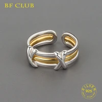 2022 new 925 sterling silver rings for women men heart double colors elegant creative design irregular adjustable party jewelry
