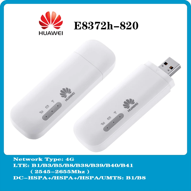 Original Unlocked Huawei E8372 E8372h-820 Wingle LTE Cat4 Universal 4G USB Modem WiFi Mobile Dongle PK E8278