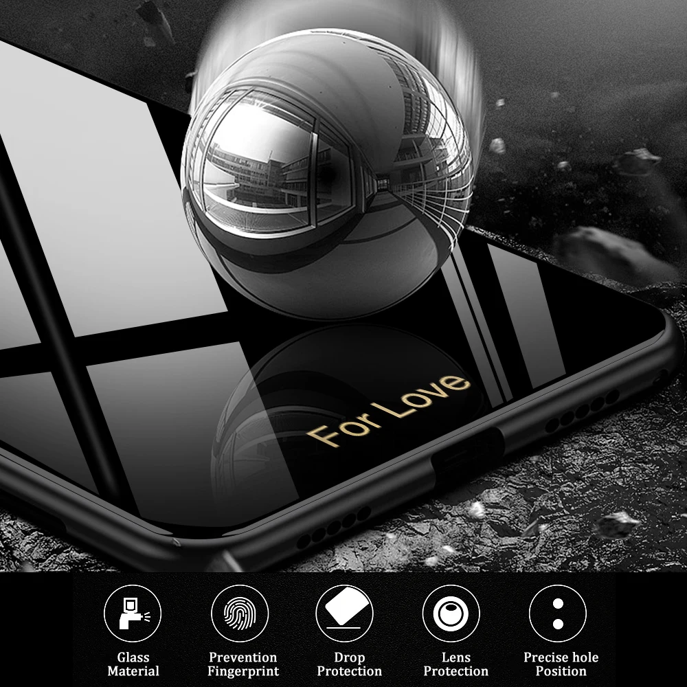 Tempered Glass Anti-fall Phone Case For Samsung Galaxy S21 Ultra 5G S21 Plus Case Back Cover For Samsung S21 Case S21+ 5G Fundas