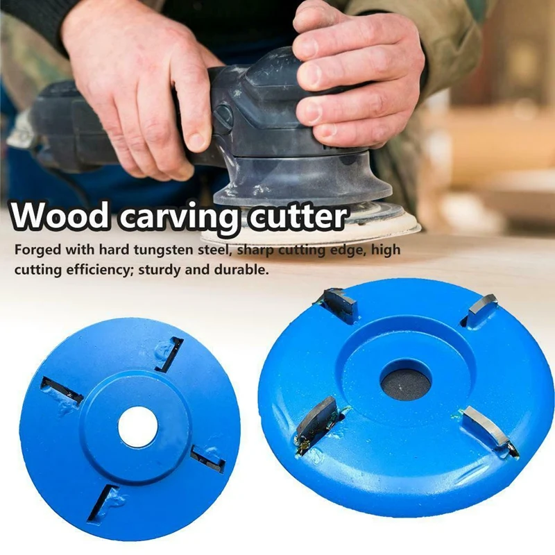 Four-Tooth Arc Woodworking Disc Wooden Carving Milling Cutter for 22mm Angle Grinder | Инструменты