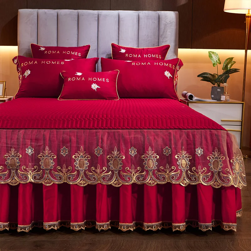 Романтическое постельное белье нескользящая натяжная простыня покрывало