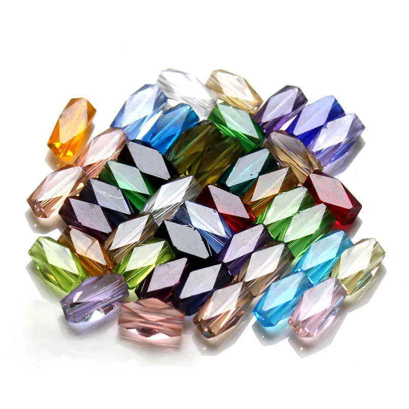 Бусины прямоугольные из хрустального камня 12 х6 мм | Украшения и аксессуары