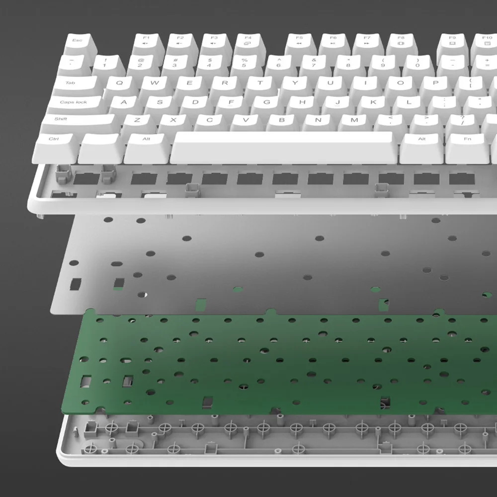 Оригинальный Xiaomi Yuemi MK03C TTC гибридный Вал 104 клавиш механическая клавиатура USB