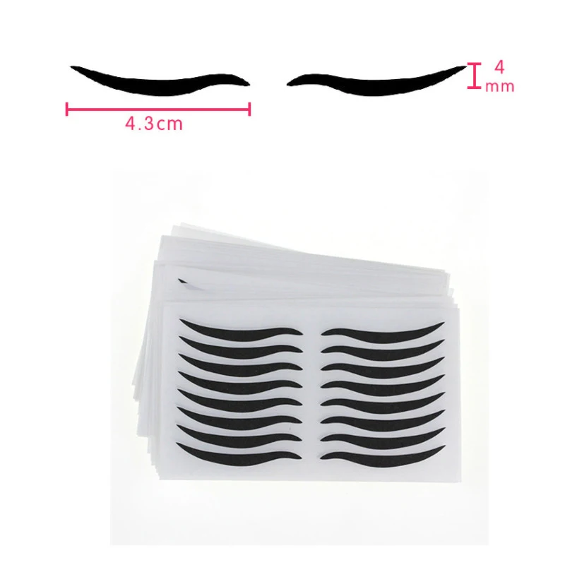 Кошка наклейка для глаз черная лента подводки временная двойная самоклеящаяся