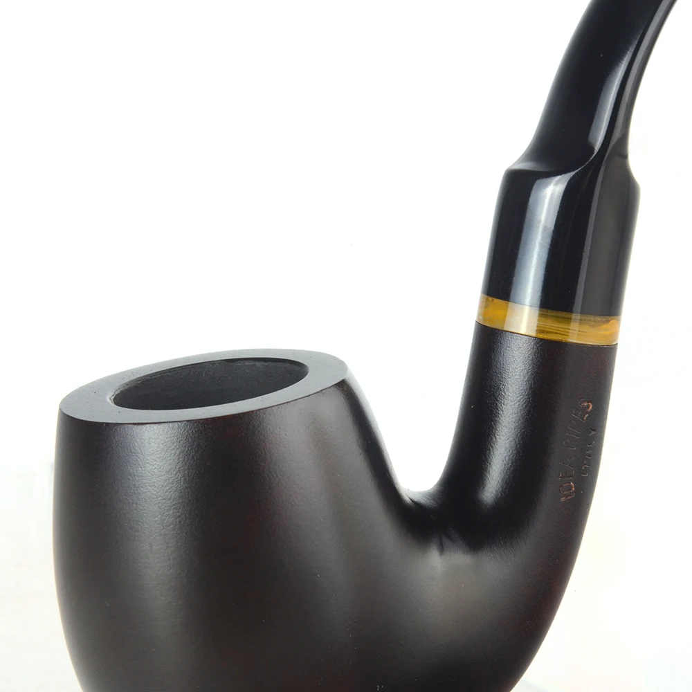 Бриар трубы табака курительная труба гладкая отделка 9 мм фильтр изогнутая