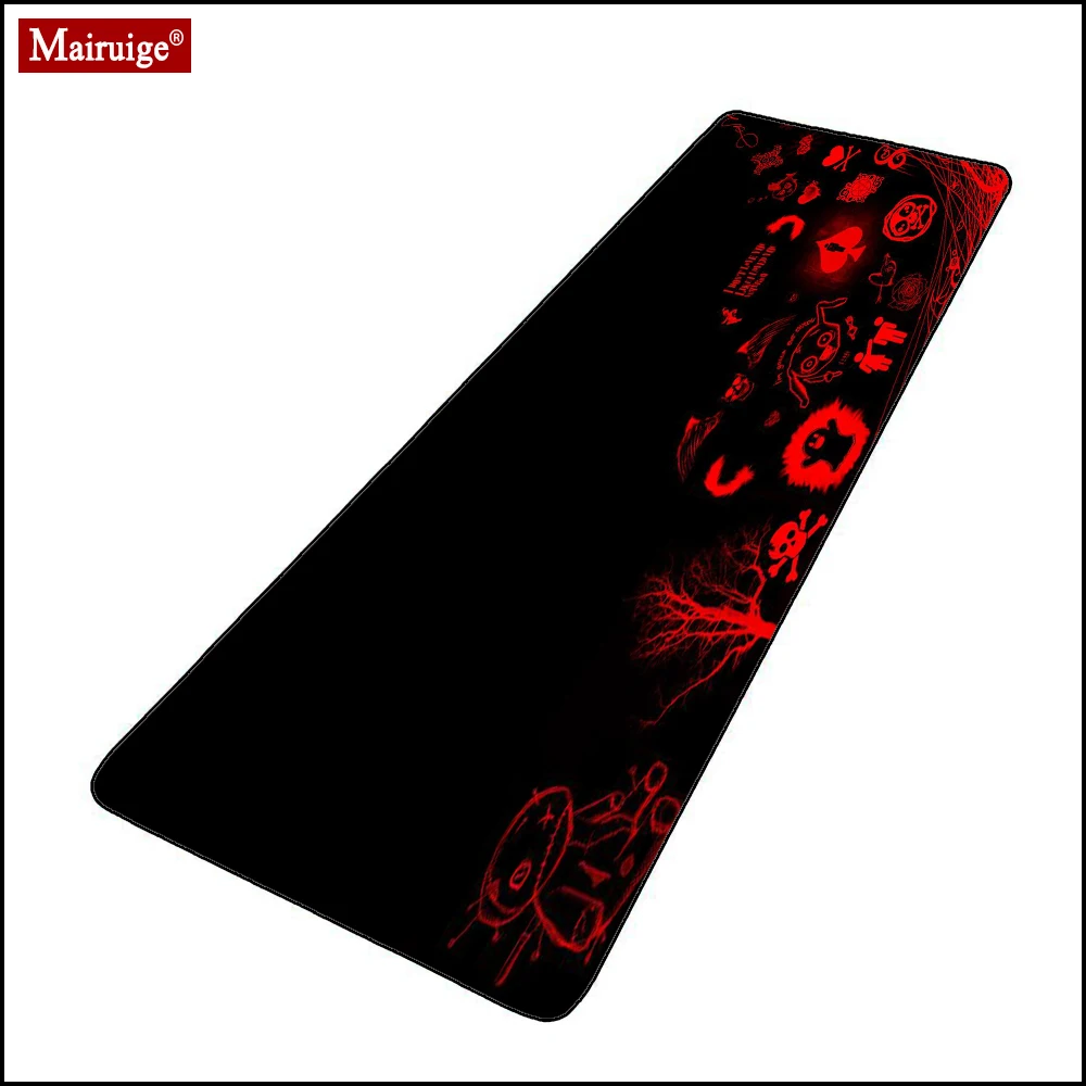 

Cartoons Black and Red Mouse Pad XXL Gamer Desk Mat Large Keyboard Pad Gaming MousePad 90x40cm/80x30cm for Laptop Table Pads