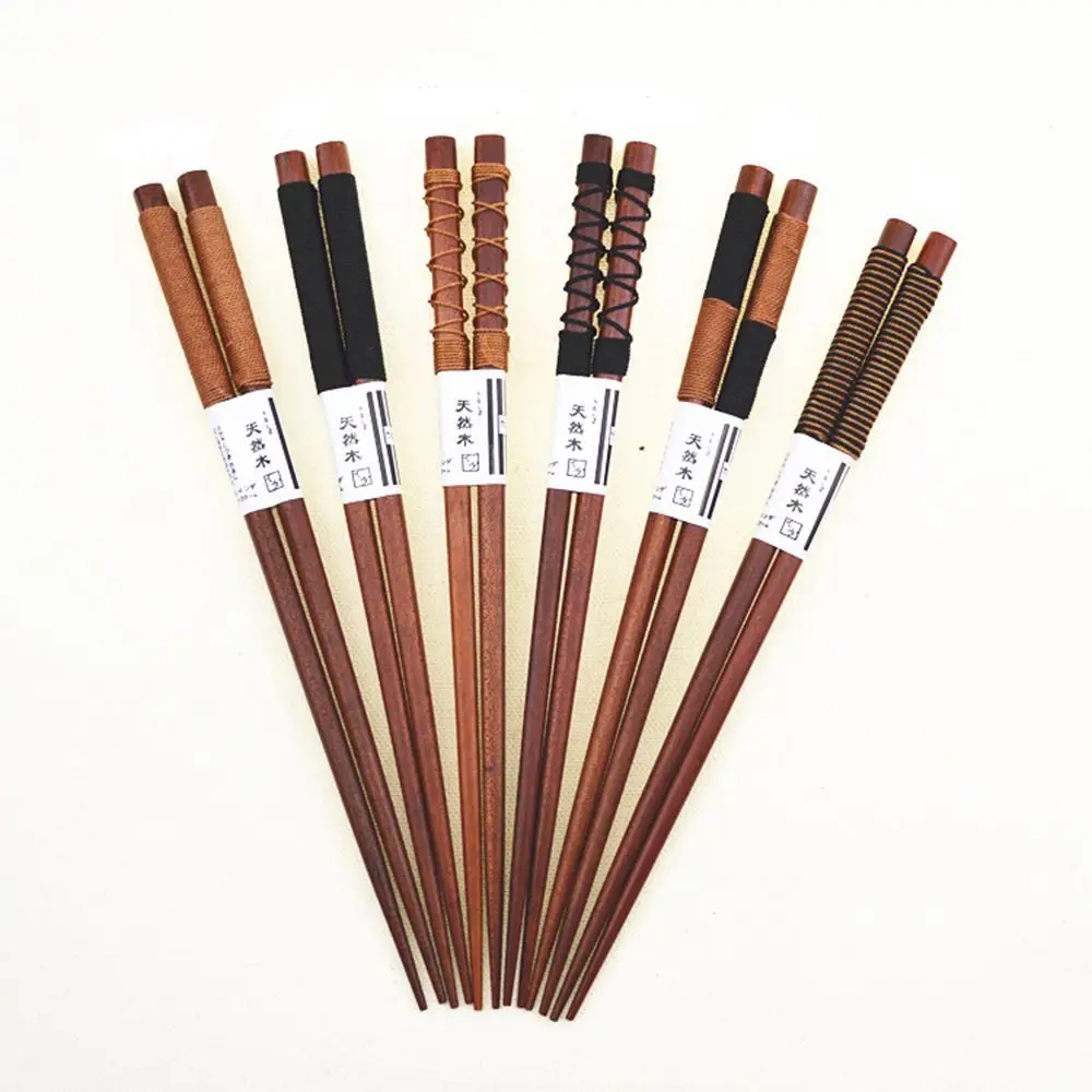 Новинка 1 пара натуральные деревянные детские палочки ручной работы в японском
