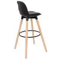 2pcssett bar stools bar chair beech wood legs pp surface lounge chairs home office kitchen dining coffee chairs high chair hwc