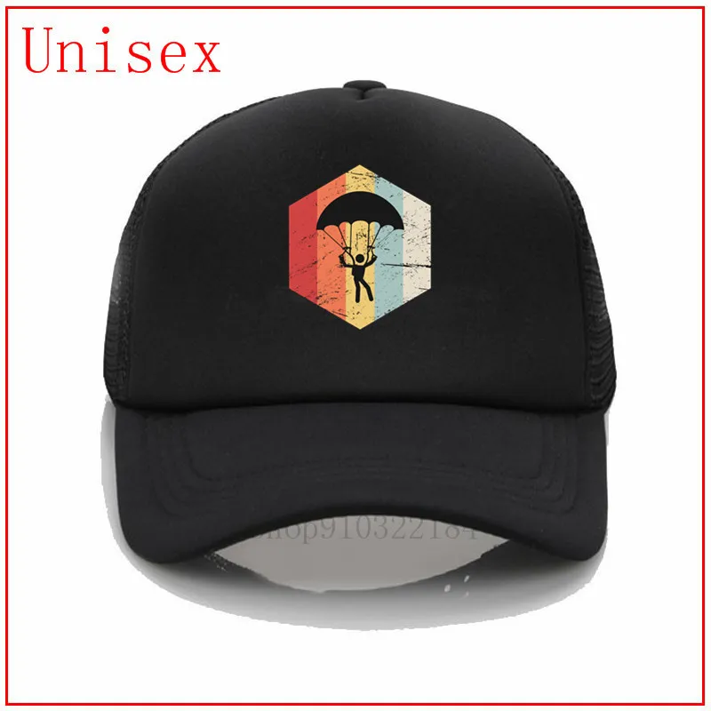 Ретро 70s прыжки с парашютом значок шляпа мужская бейсболка женская хип-хоп для