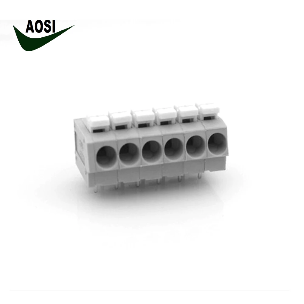 20PCS aosi FS804 5.0 mm pitch PCB Vertical spring terminal block WJ237-5.0 |
