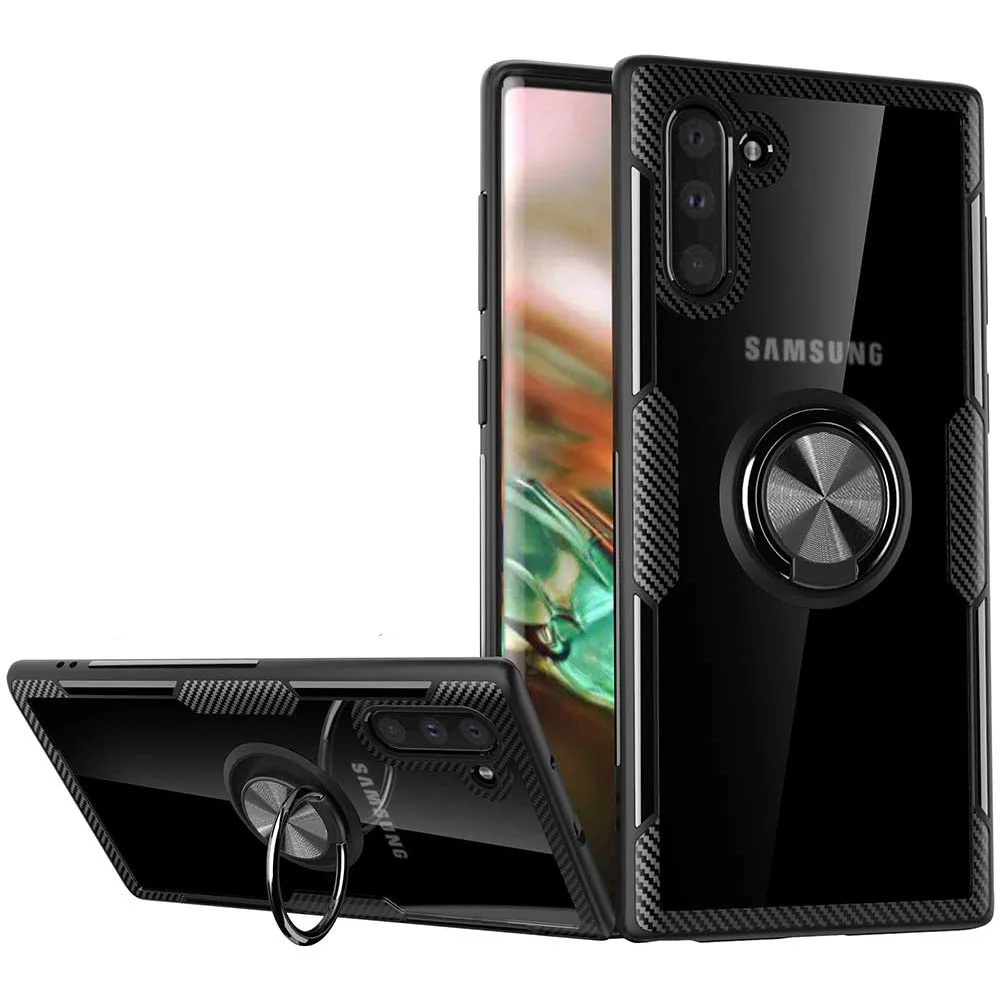 Чехол для телефона Samsung Galaxy Note 10 плюс кольцо-подставка с держателем сотовый Glaxay