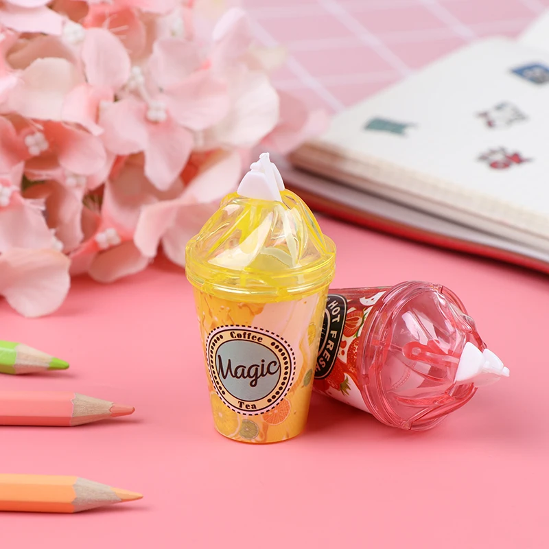 1 шт. случайный молочный чай чашка коррекция мороженого лента Kawaii Канцтовары