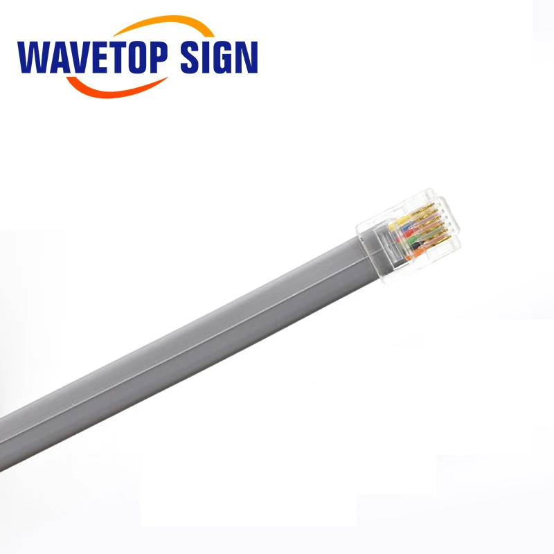 Прозрачная головка WaveTopSign RJ11 6P6C для последовательного порта RS232 гнездовой