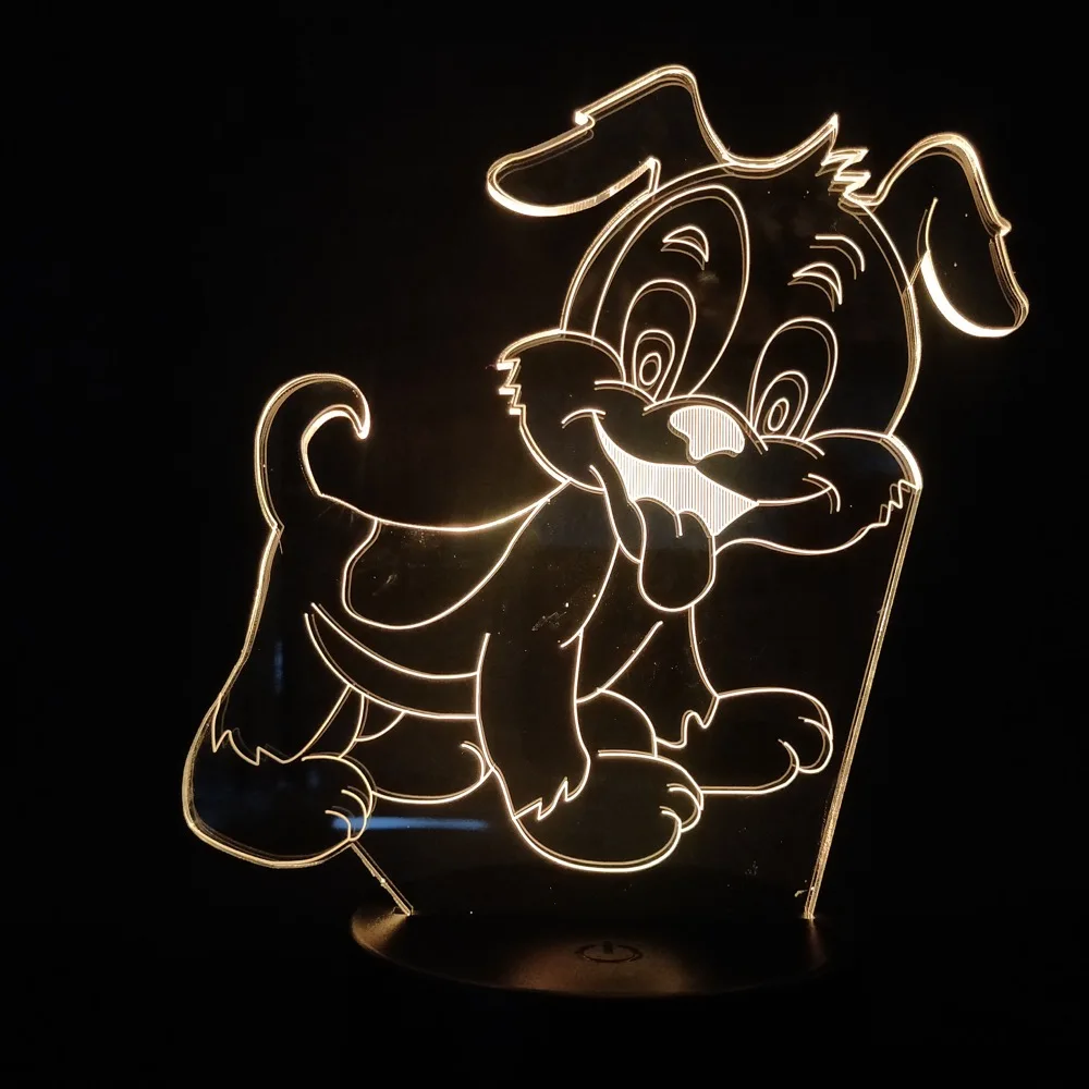 3D лампа анимация рисунком героя мультфильма &quotГарфилд&quot собака Оди милый