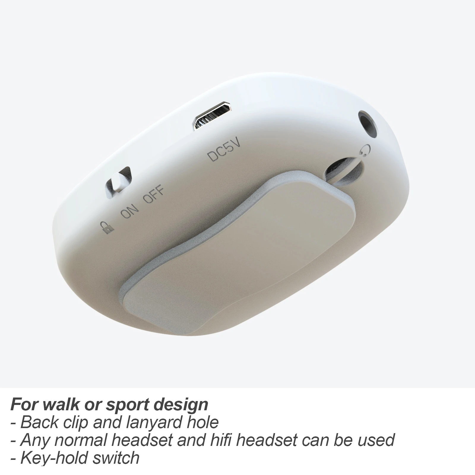 DAB FM цифровое радио мини карманный приемник BT музыкальный плеер белый шум с