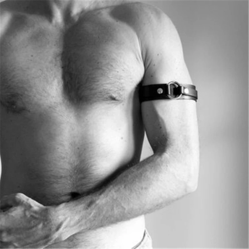 Мужские ремни на руку искусственная кожа фетиш гей БДСМ связывание ремень Панк