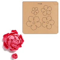 wooden die cutting process rose flower knife mold yy126 compatible with most manual die cutting