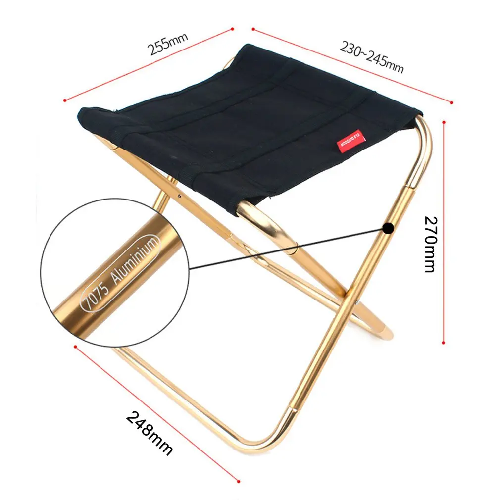 Легкий открытый стул для рыбалки портативный складной рюкзак Кемпинг ткань