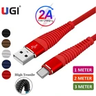UGI USB кабель для зарядки данных для Type C USB C Micro USB кабель нейлоновая плетеная ткань для передачи данных для Samsung Oneplus Xiaomi HTC