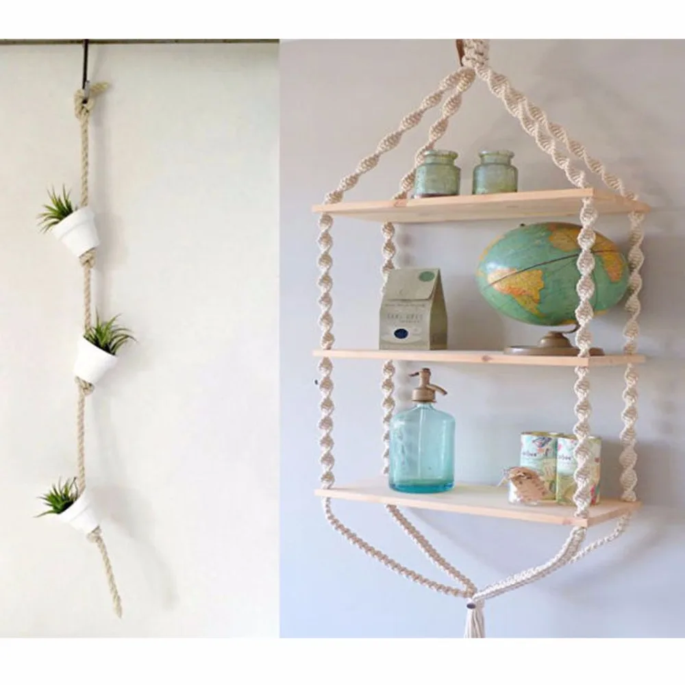 Высокопрочная джутовая веревка 6 мм веревки натуральный пеньковый шнур макраме