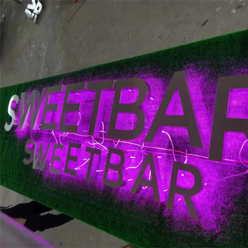 Заводская поставка светодиодная подсветка из нержавеющей стали металлические